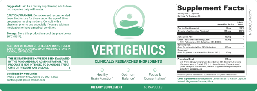 Vertigenics label